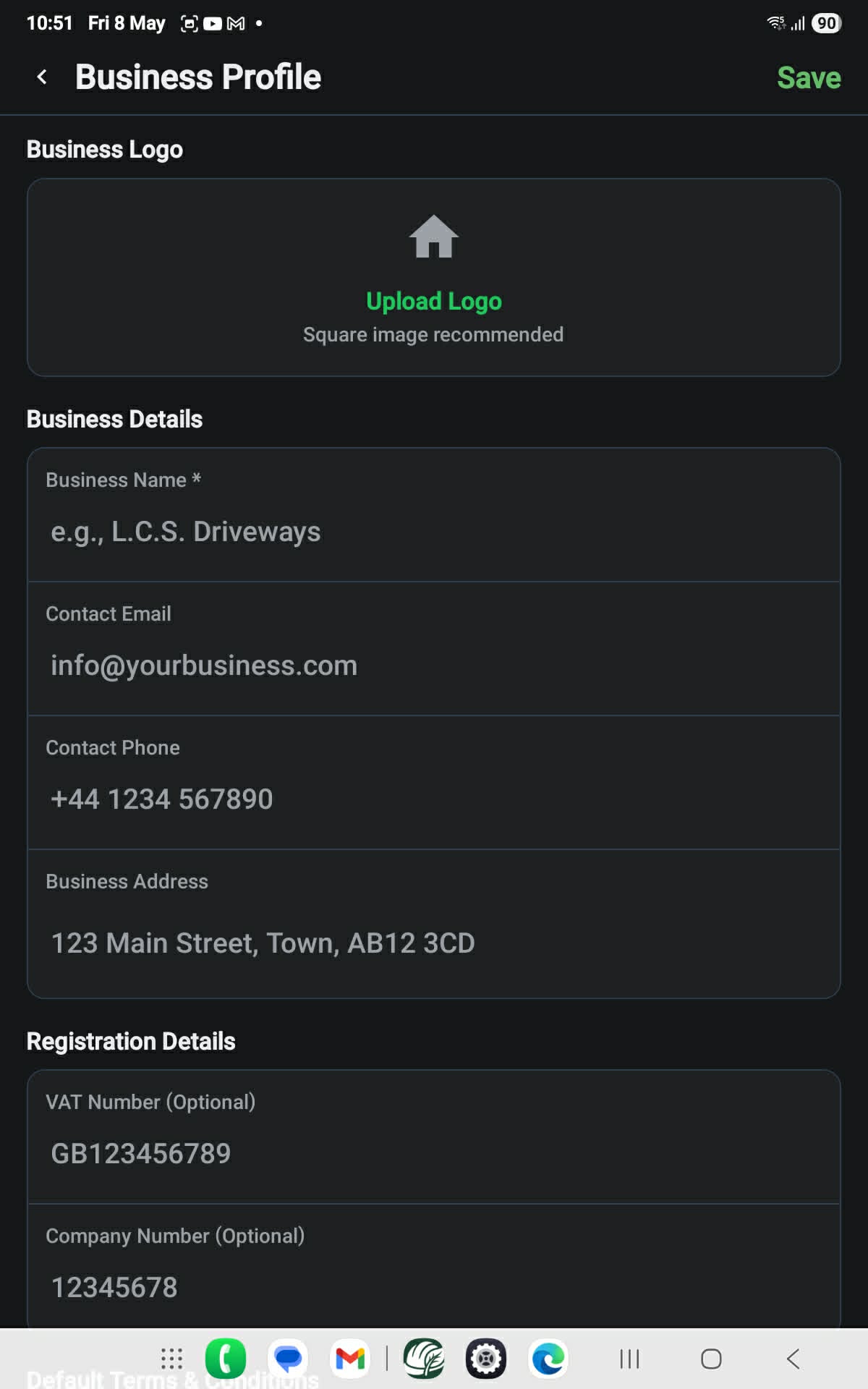 Business profile